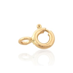Gold Filled 5% 14K Gold Bolt Ring 5.5mm with open jump ring
