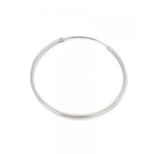 Sterling Silver 925 Round Hoop Earring - 50mm