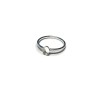 S925 RING (1.6x1.2mm WIRE - SIZE N ) w/ 6x4mmmm OVAL BEZEL 