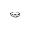 S925 RING (1.6x1.2mm WIRE - SIZE P ) w/ 7x5mmmm OVAL BEZEL 