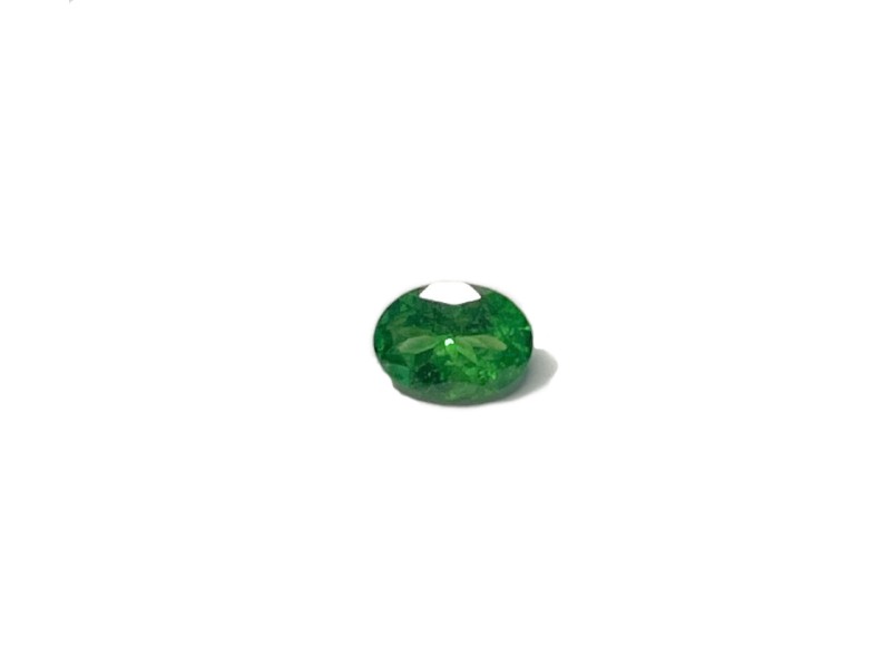 Faceted tsavorite garnet 5.5x7.5