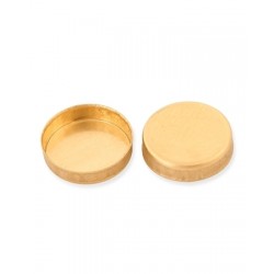 18K Yellow Gold Round Bezel Cup - 3mm
