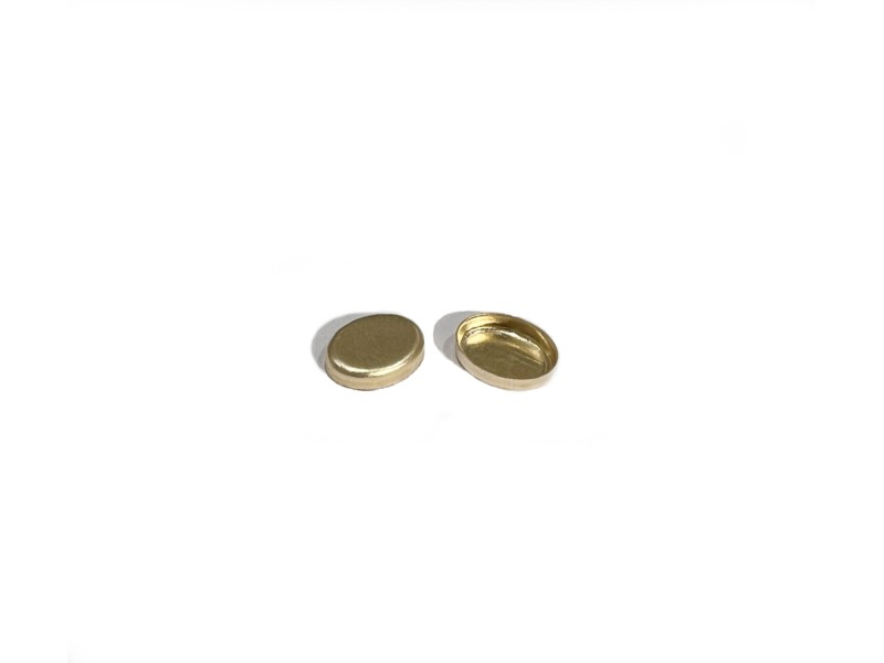 GOLD FILLED OVAL BEZEL CUP 14K GOLD FILLED OVAL  BEZEL CUP 6 x 8mm