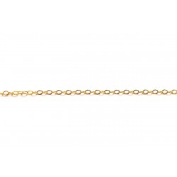 Gold Filled Fine Flat Oval Cable Chain - 1.7mm x 2mm