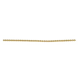 12K GF DELICATE BEAD BALL CHAIN 1MM  