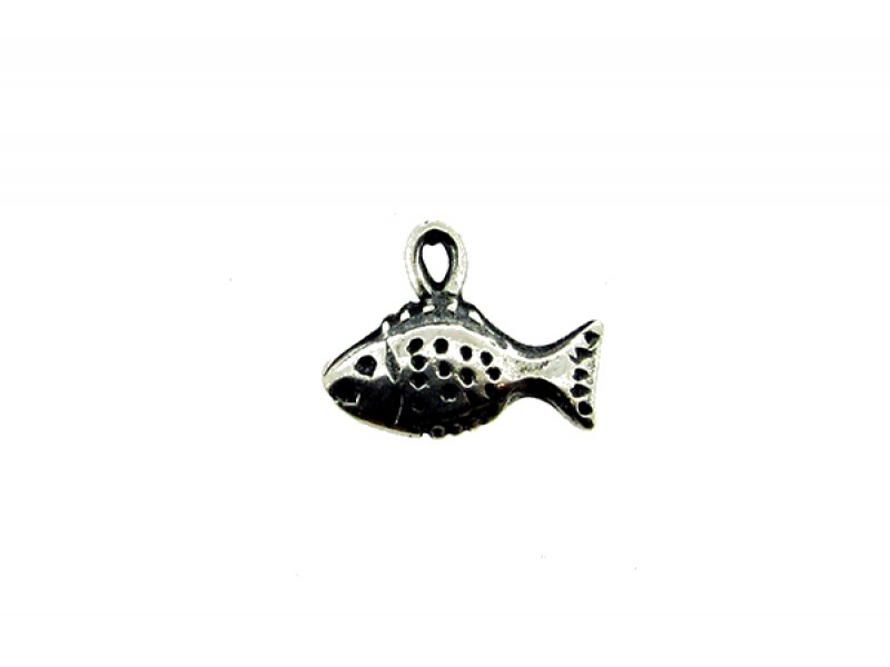 Sterling Silver 925 Tiny Fish Charm