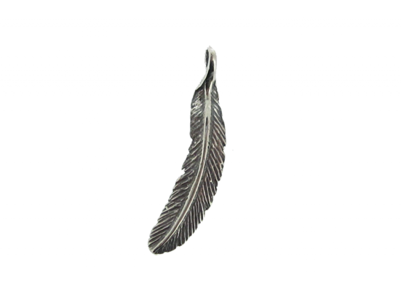 Sterling Silver 925 Feather Pendant