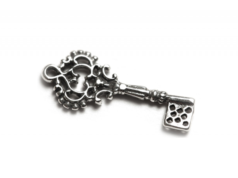 Sterling Silver 925 Key Pendant