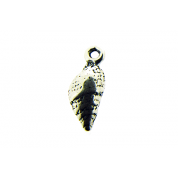 Sterling Silver 925 Cantharus Seashell Charm with ring 15.2mm