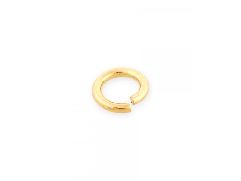 9K Yellow Gold Light Weight Open Jump Ring - 3.0mm x 0.6mm (Per Piece)