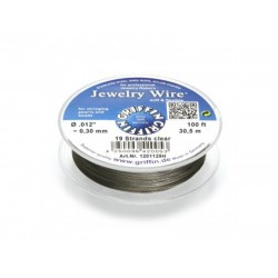 Jewellery Wire 19 Strand - 100ft x 0.012'' (0.30mm) - Clear