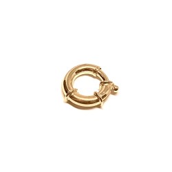 Gold plate Sterling Silver 925 Spring / Bolt Ring, 19 x 3.5 mm