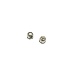 S925 5mm ROUND MATT BEAD (1.8mm HOLE)