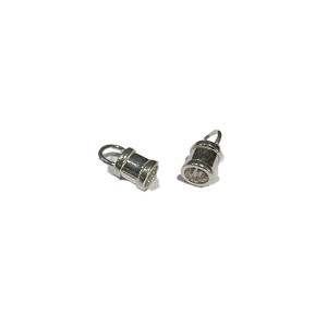 S925 SILVER 5.5MM SMOOTH CRIMP END CAP