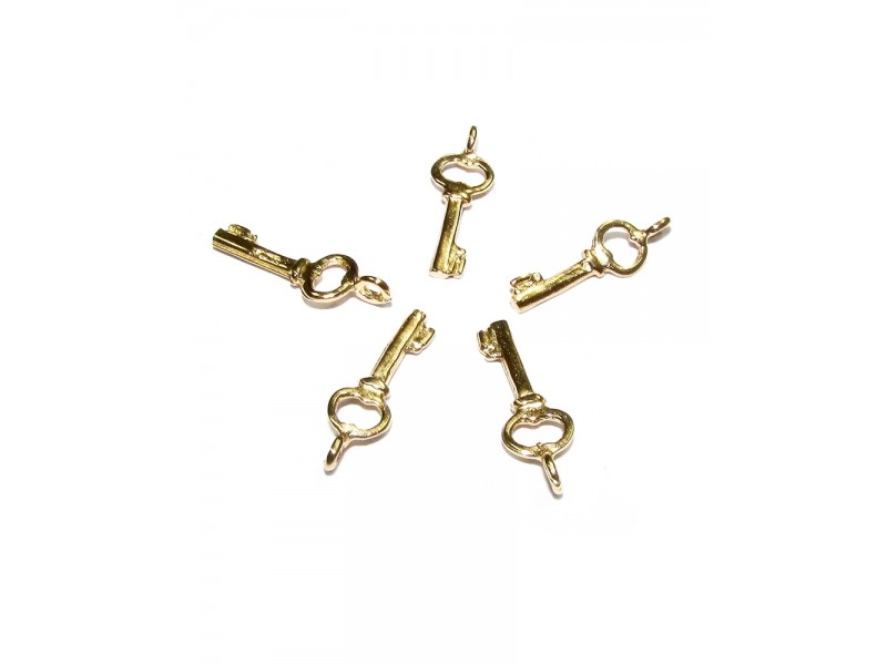 Deep Gold Plated Key Charm