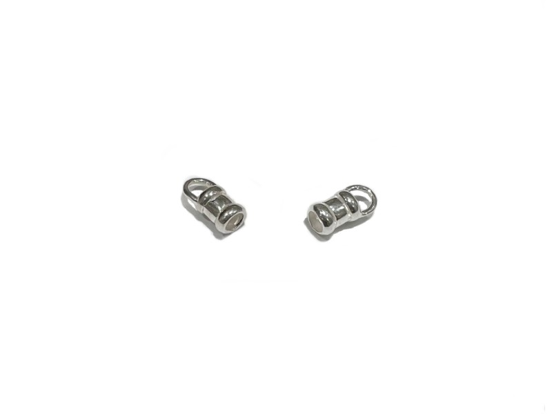 S925 3MM SMOOTH CRIMP END CAP