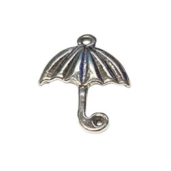 S925 Silver Umbrella Charm Pendant 11.5x13mm    