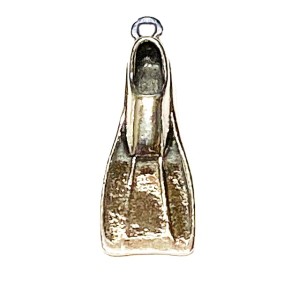 S925 Silver Flipper Charm Pendant 7.5x18mm         