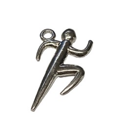 S925 Silver Sprinter Runner Charm Pendant 11x20mm