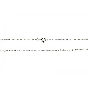 Ready Made Sterling Silver 925 Very Fine Trace Chain 16'', 5mm Bolt ring