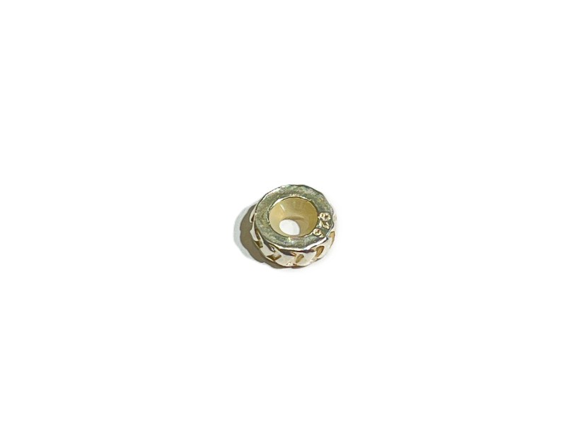 S925 9.5x3.3mm Silver Minerva w/ silicon Slider bead