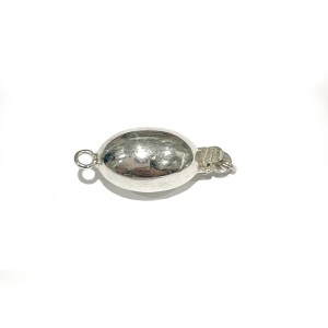 S925 8 x 11mm Oval Shaped Silver Clasp 