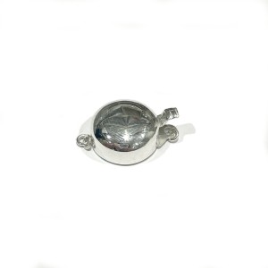 S925 13mm round silver pearl clasp