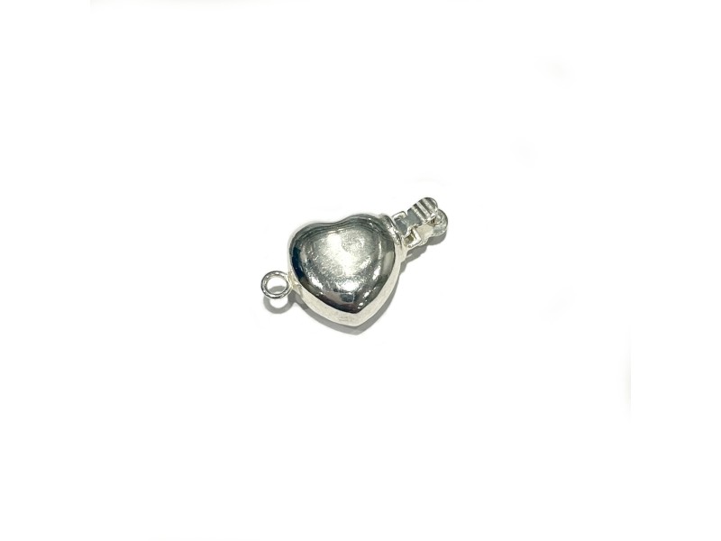 S925 10mm Heart-Shaped Safety Clasp