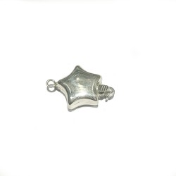 S925 12mm Star-Shaped Safety Clasp