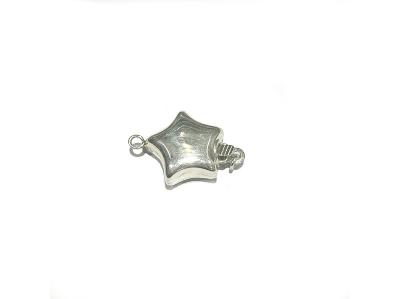 S925 12mm Star-Shaped Safety Clasp