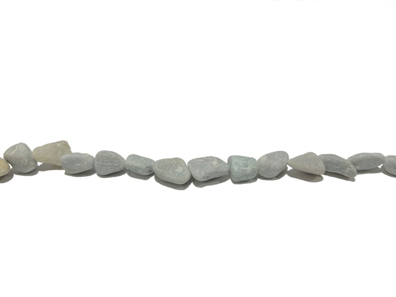 Agate Rough Tumbled Beads Grey Green