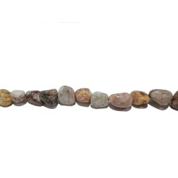 Jasper multi-coloured tumble beads 9-16mm