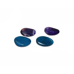 dyed agate flat oval 30x40mm single beads