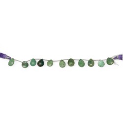 chrysoprase badamache beads on wire