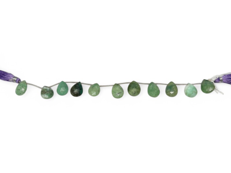 chrysoprase badamache beads on wire