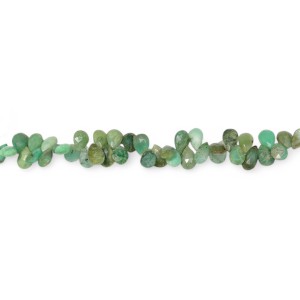 chrysoprase badamache beads 10x15mm