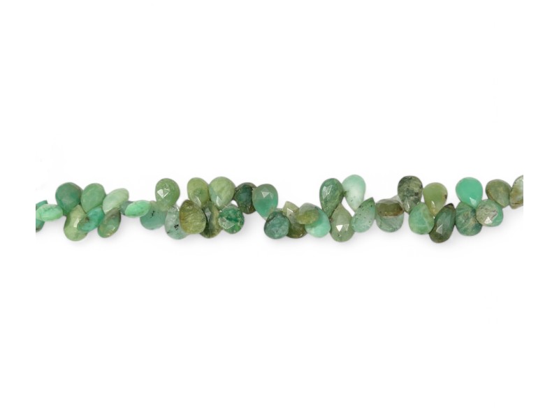 chrysoprase badamache beads 10x15mm