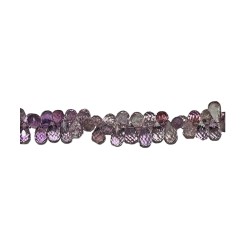 Amethyst Badamche / briolettes 8" choker Beads