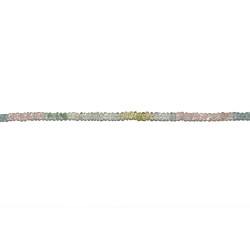 Beryl Faceted Multi-Coloured Pastel Beads 4-5mm