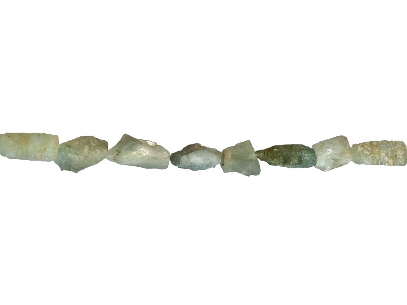 Aquamarine Tumble Rough Beads      