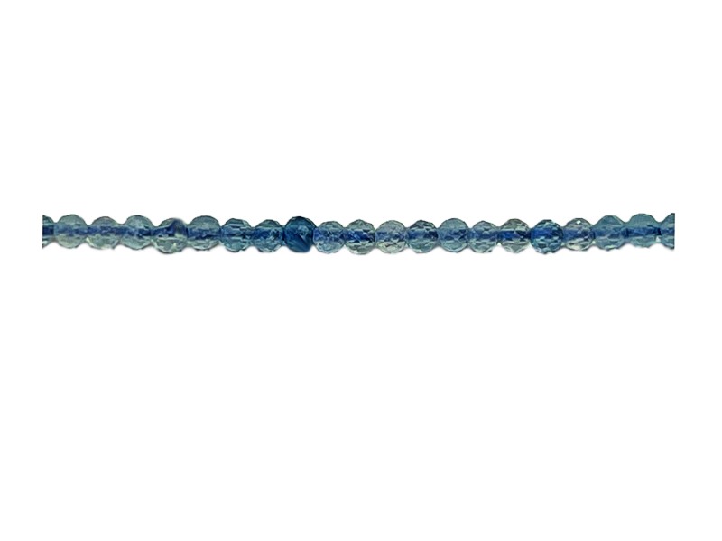 Aquamarine Faceted 2mm Beads