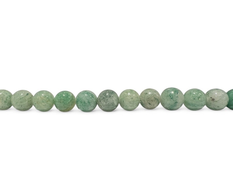 Pale Green Aventurine Round Beads 14mm         