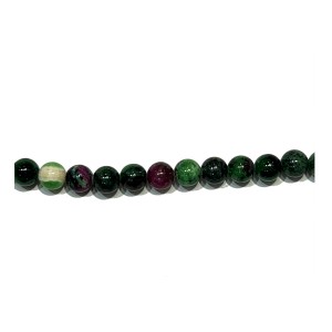 Zoisite Ruby Round 6mm Beads