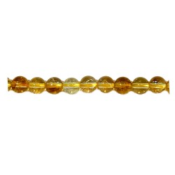 Citrine Round 6 mm Beads.