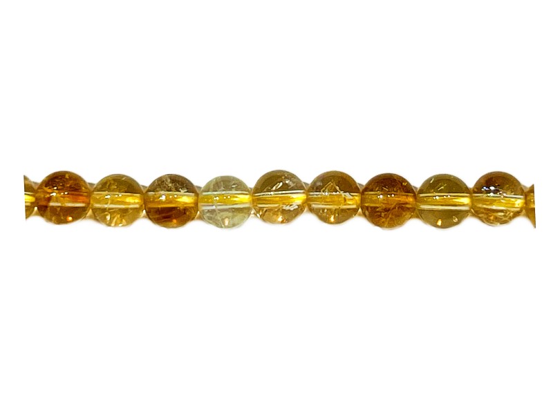 Citrine Round 6 mm Beads.