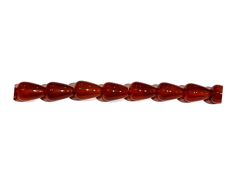 carnelian drop beads 10x14mm