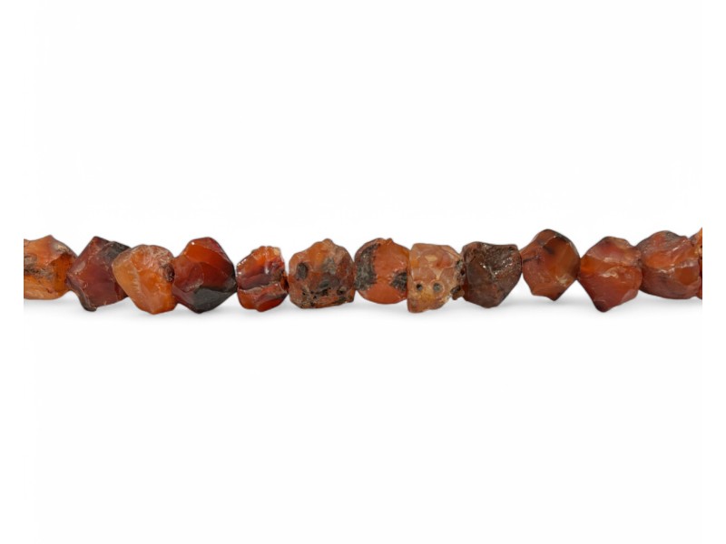 Carnelian raw slabbed beads