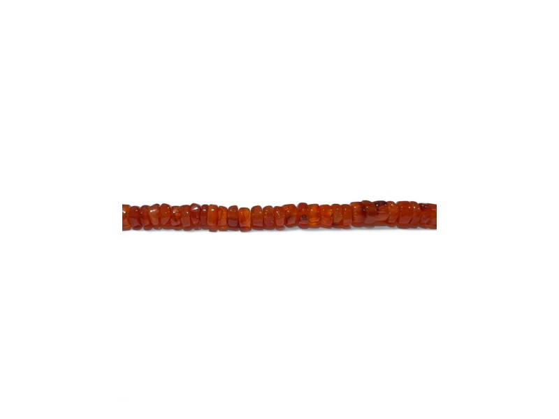 carnelian tyre beads 5mm