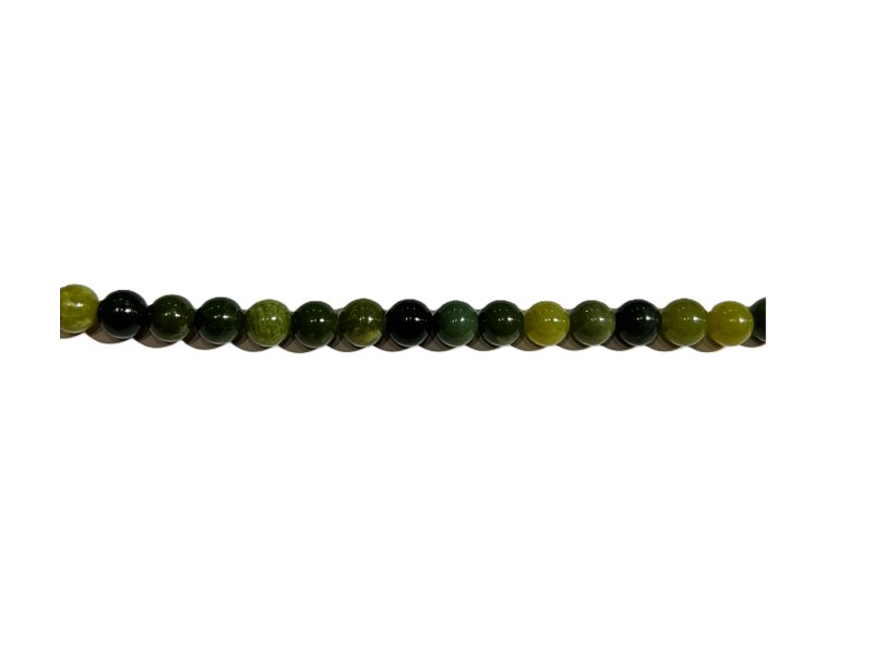 Jade New Round Light green  6mm Beads.