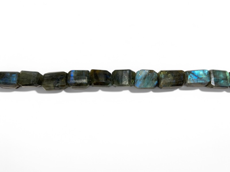 Labradorite Polished Slab Beads approx. 10x15mm